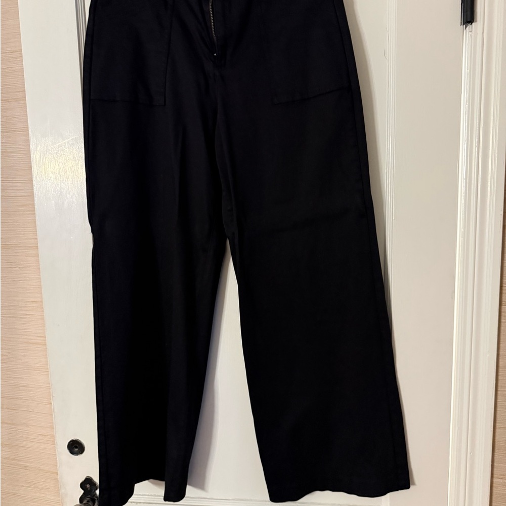 Evereve Women's Black Wide-Leg Pants